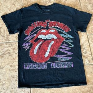 Rolling Stones Black and Red Short Sleeve Tee